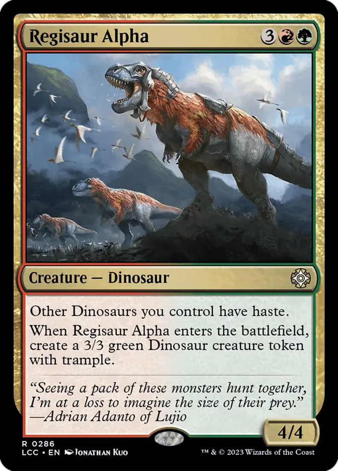 Regisaur Alpha (286) — Commander: The Lost Caverns of Ixalan