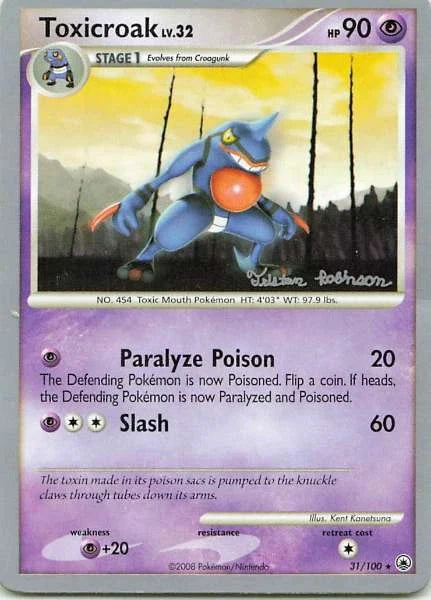 Toxicroak Lv.32 (WCD08 MD 31)